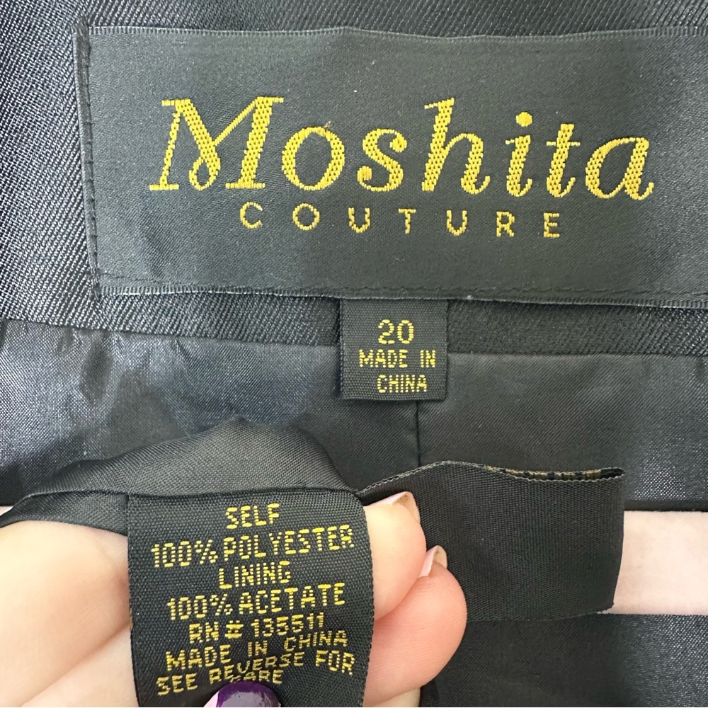 Moshita black embellished blazer jacket - Picture 13 of 14